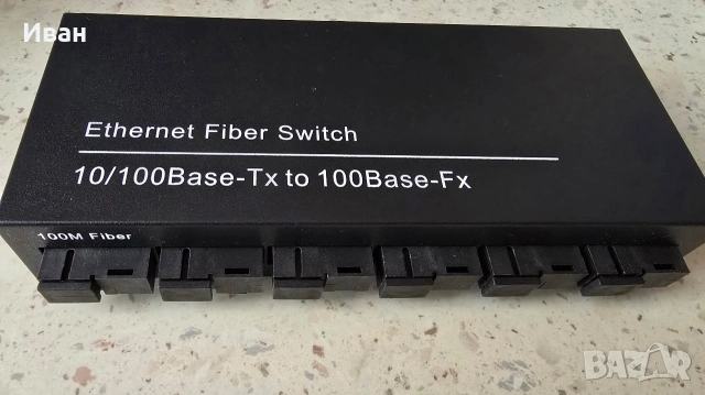 Медия конвертор Ethernet към оптичен кабел, снимка 2 - Мрежови адаптери - 54318465