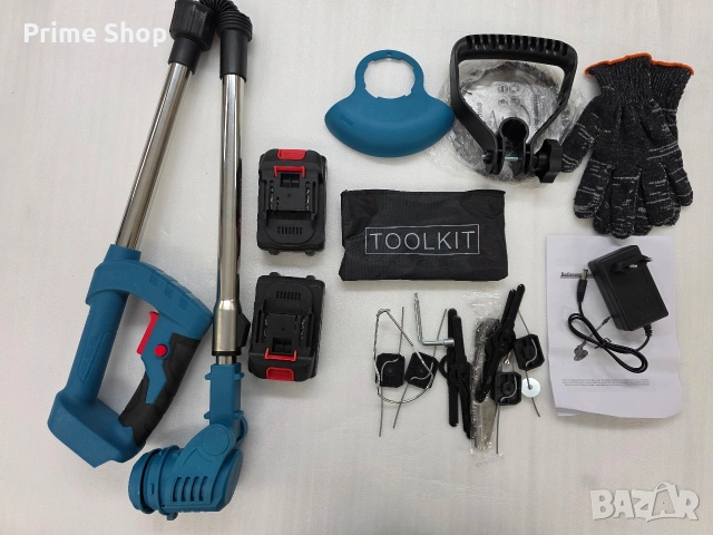 Акумулаторен тример за трева Panthem 4 в 1, 21V, 2 батерии х 2000mAh, снимка 11 - Градинска техника - 54617910