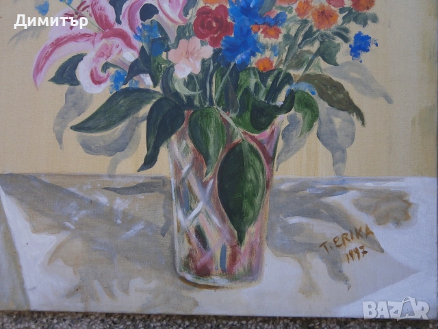 Картина натюрморт 65х81см. м.б. платно, снимка 3 - Картини - 55160845