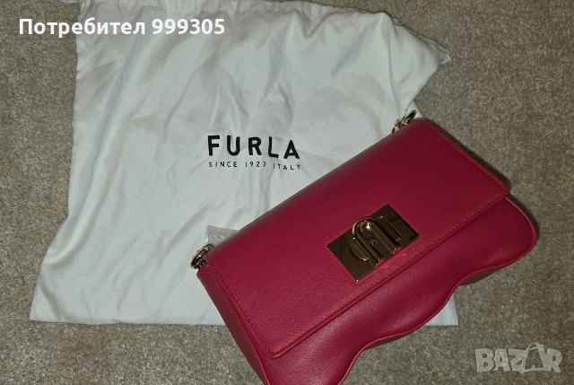 Оригинална дамска чанта Furla 1927 Rosso Vene – чисто нова