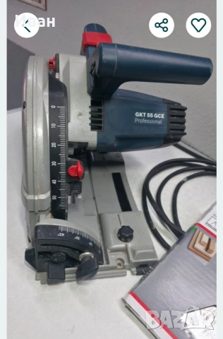 Професионален цинкуляр с потапяне Bosch Gkt 55 gce 165мм 1400w, снимка 5 - Триони и циркуляри - 54959539