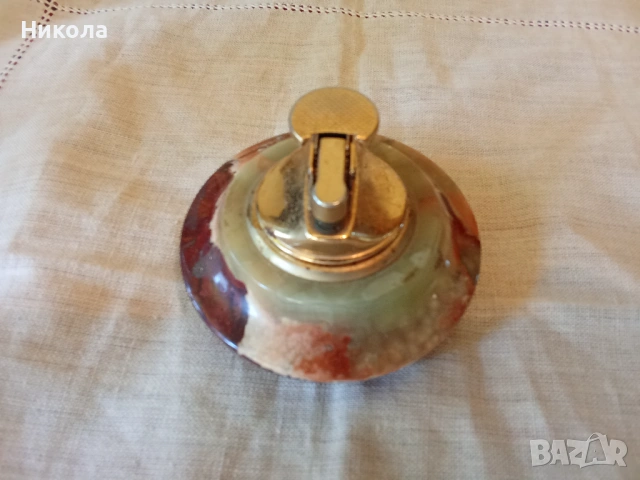 Стара запалка Оникс, снимка 2 - Антикварни и старинни предмети - 54592915