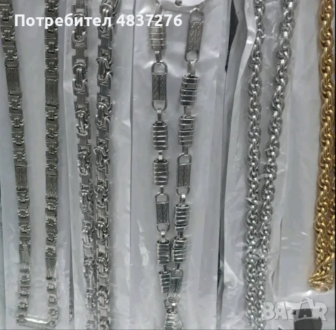 Мъжки ланци от медицинска стомана, снимка 8 - Колиета, медальони, синджири - 55664515