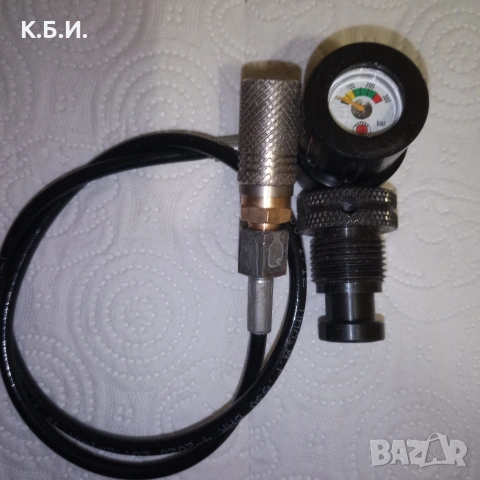 Продавам ЖЕЛЯЗНА БУТИЛКА - 4L - 200 BAR - АТМОСФЕРИ работно налягане, снимка 16 - Въздушно оръжие - 54481088