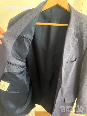 Опигинално ленено сако Calvin Klein, снимка 3 - Сака - 54515025