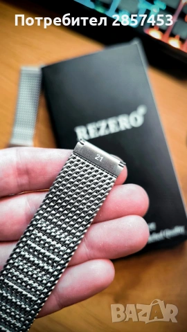REZERO Milanese mesh каишка 316L за часовник / 21 mm / нова, снимка 4 - Каишки за часовници - 54861241