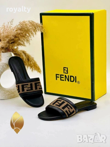 Fendi Нови Дамски Чехли Фенди Различни Цветове , снимка 4 - Чехли - 54865599