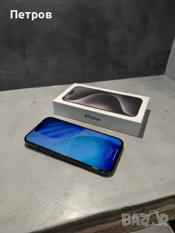 КАТО ЧИСТО НОВ Iphone 15 Pro 256 GB Black, снимка 11 - Apple iPhone - 55613206