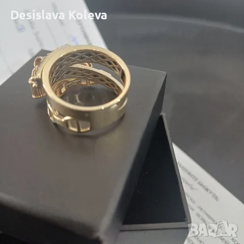 Уникален Tiffany дамски златен пръстен, снимка 5 - Пръстени - 55535688