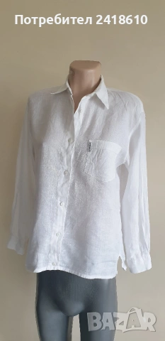 Armani Jeans 100% Лен / Womens Size M  ОРИГИНАЛ! Дамска Ленена Риза!