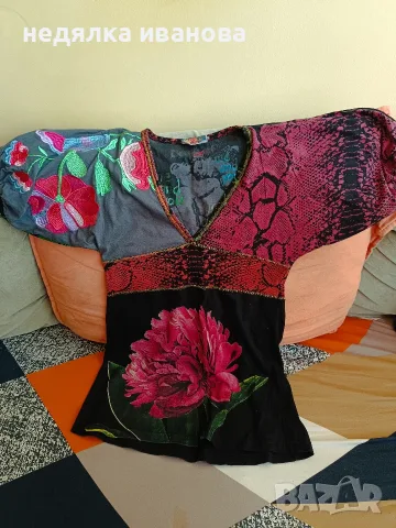Desigual -дамска блуза -туника, снимка 5 - Туники - 55553172