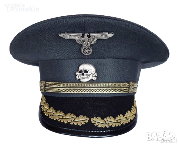 Немска Фуражка SS Втора Световна, снимка 3 - Подаръци за мъже - 54803759