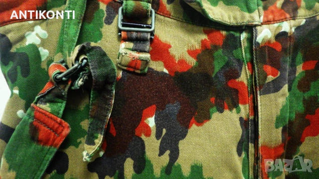 Vintage Камуфлажен карго панталон образец от армията на Швейцария M83 / 1970 г., снимка 3 - Панталони - 54566646