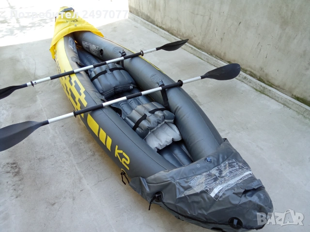 Двуместен каяк Intex Explorer , снимка 3 - Водни спортове - 54685197