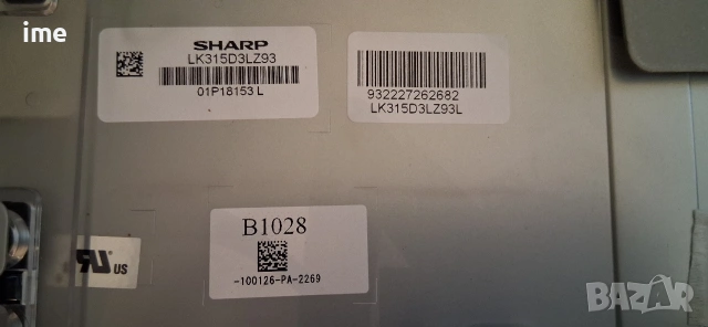 T-Con Board CPWBX RUNTK 4323TP. Свален от LED Телевизор Philips 32PFL8404H/12 с панел LK315D3LZ93.., снимка 7 - Части и Платки - 54090940