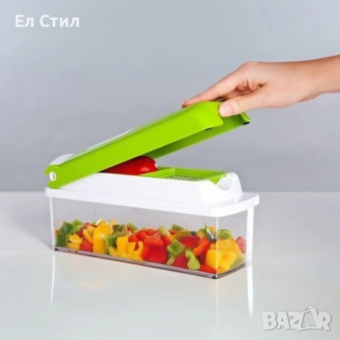 Кухненско Ренде с контейнер  от 13 части+Подарък Бутилка за зехтин, олио, оцет, 300ML, снимка 5 - Аксесоари за кухня - 53643760