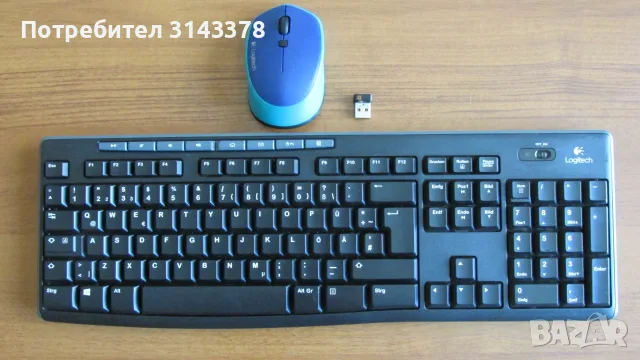Logitech безжични клавиатура и мишка
