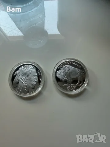 1 oz .999 сребърна монета/кръг – Buffalo