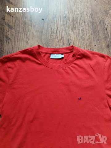 calvin klein - страхотна мъжка тениска КАТО НОВА S, снимка 4 - Тениски - 54825451