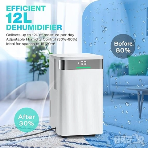 НОВ Влагоабсорбатор HAUSHOF  12L, снимка 4 - Влагоабсорбатори и влагоуловители - 54041828