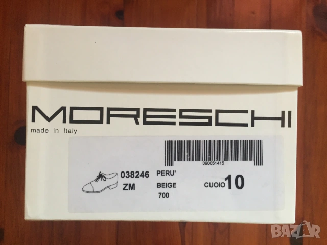 MORESCHI мъжки обувки ръчна изработка made in Italy Uk10/45, снимка 10 - Официални обувки - 54706704