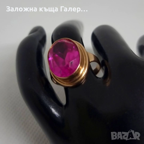 Винтидж златен пръстен – съветско злато, 583, 6,50г, снимка 8 - Пръстени - 54215683