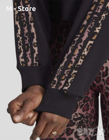 Дамско горнище ADIDAS Originals Logo Hoodie Black, снимка 4 - Якета - 54190700