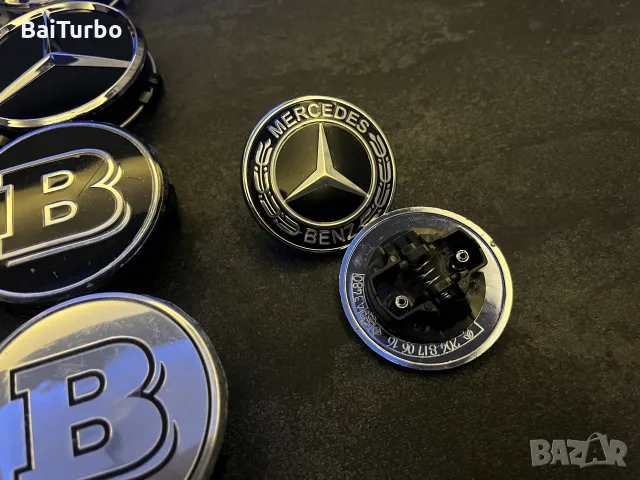 Капачки за джанти мерцедес/mercedes  и емблеми(75мм + 55мм), снимка 8 - Аксесоари и консумативи - 54317631