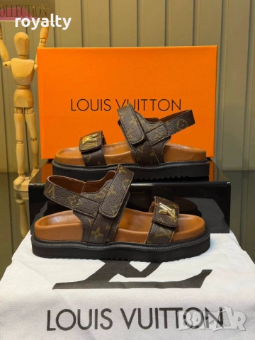 Louis Vuitton Нови Дамски Сандали Луи Витон Различни Цветове , снимка 4 - Сандали - 54650002