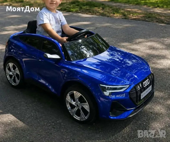Детска акумулаторна кола Audi RS Q8 12V - Дистанционно управление, музика LED светлини и амортисьор