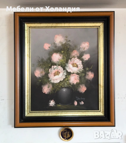 Белгийска маслена картина, снимка 8 - Картини - 54110677