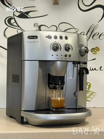Кафемашина кафе автомат delonghi magnifica с гаранция, снимка 4 - Кафемашини - 55470649