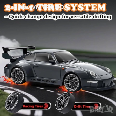 RC Дрифт количка, мащаб 1:24, снимка 2 - Коли, камиони, мотори, писти - 54093695