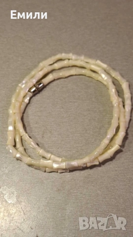 Седефено колие Mother of pearl, снимка 6 - Колиета, медальони, синджири - 54397801