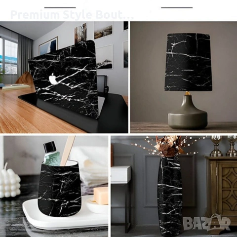 Мраморно самозалепващо фолио за обновяване на дома – водоустойчиво, здраво, практично, снимка 8 - Други - 54038206