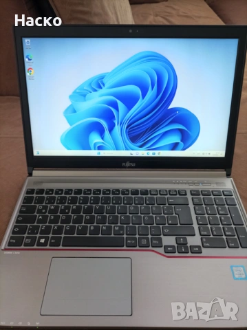 Лаптоп Fujitsu Lifebook E756,Intel I5, 8Gb ram,128 ssd, windows 11 pro- made in Japan