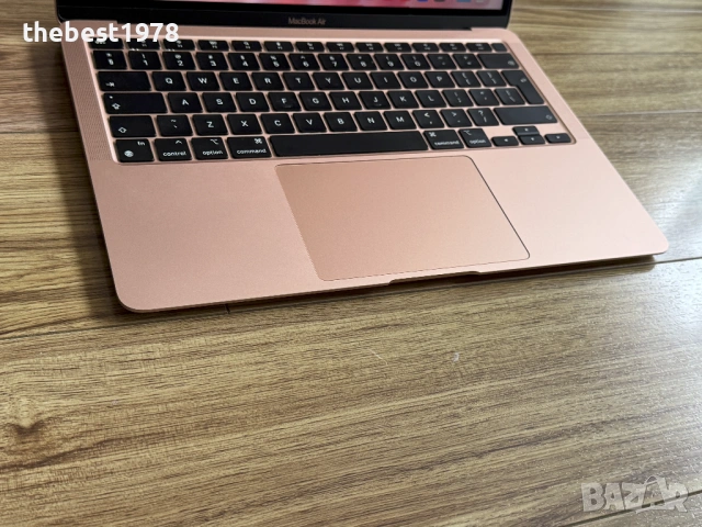 MacBook Air 13 M1 Rose Gold/8 CPU/8 GPU/16GB RAM/512GB SSD/Като Нов, снимка 3 - Лаптопи за работа - 54279225