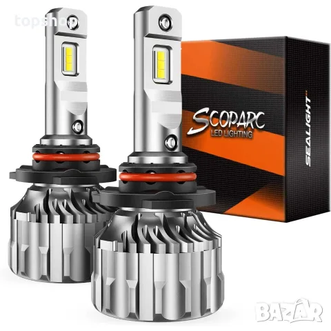 ЧИСТО НОВИ Запечатани LED Крушки SEALIGHT S6 (9005 / HB3) - 70W 18000LM 6500K  