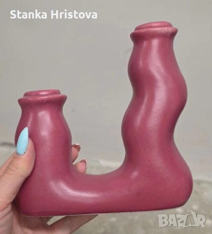 Свещници Boltze -Лимаро Фуксия 15 см., снимка 6 - Декорация за дома - 54563618
