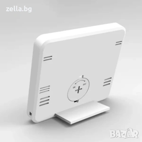 Дигитален термометър и влагомер с часовник, 3.2" LCD дисплей, ±1°C точност, за дома, офиса 10186, снимка 11 - Друга електроника - 54660522