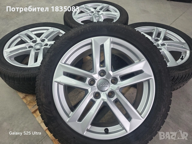 Лети джанти 17ки 5х112 Audi + зимни гуми 225/50/17 Dunlop