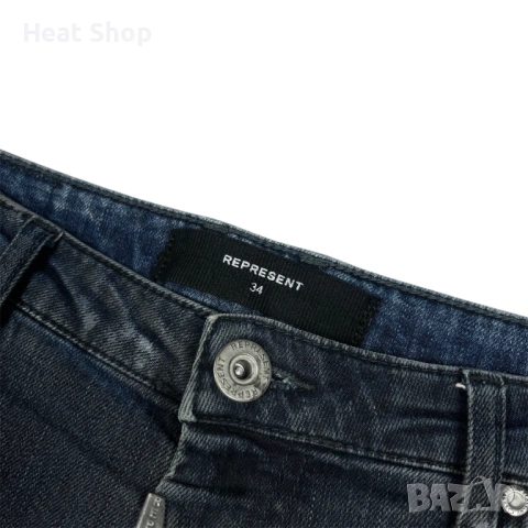 Мъжки дънки Represent Essential Distressed Work Paint Jeans, снимка 4 - Дънки - 54164883