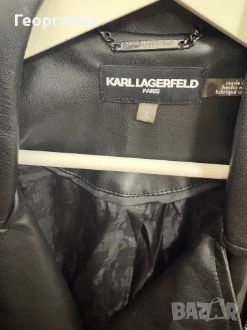 Кожено яке, оригинално, Karl Lagerfeld, снимка 4 - Якета - 55166163