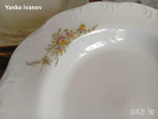 Дълбоки чиний за супа, Български порцелан, снимка 2 - Сервизи - 54739848