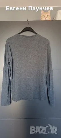 Emporio Armani размер М мъжка фланелка с дълъг ръкав сива EA7, снимка 2 - Блузи - 55409208