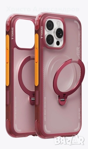 Кейс TORRAS Stand Case (Q3 Air) за iPhone 16 Pro, Магнитен, с вградена стойка #35