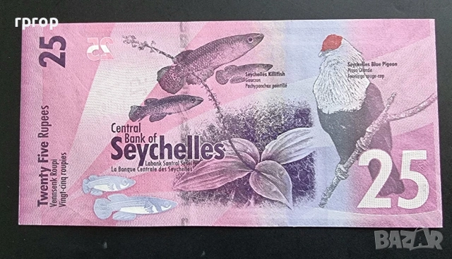 Сейшели.
25 рупии. 2016 г.
UNC., снимка 2 - Нумизматика и бонистика - 49973339