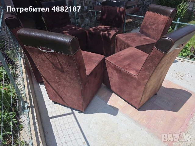 столове от естествена кожа , снимка 2 - Столове - 55247615