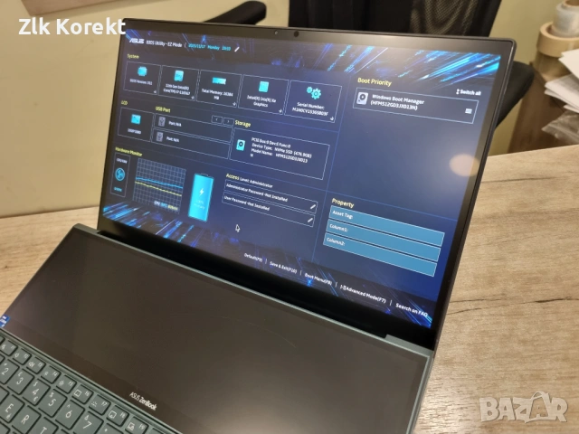 Asus Zenbook Duo i7-1165G7 16GB/512SSD, снимка 10 - Лаптопи за работа - 54391137