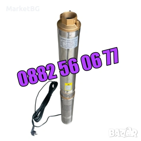 Турбинна водна помпа 1000W, дълбочинна сондажна помпа с турбина 1.5", снимка 3 - Водни помпи - 55107925